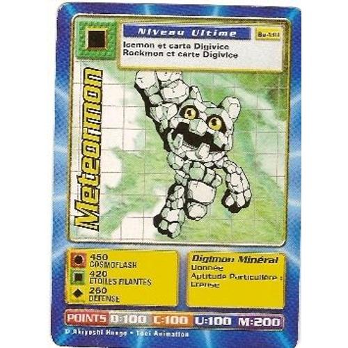 METEORMON - CARTE DIGIMON - Cartes de jeux | Rakuten