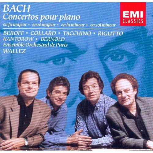 Bach - Concertos Pour Piano - Jean-Philippe Collard (Piano), Michel Beroff (Piano), Gabriel Tacchino (Piano), Bruno Rigutto (Piano), Jean-Jacques Kantorow (Violon), Philippe Bernold (Flute), Emmanuelle Reville (Flute)