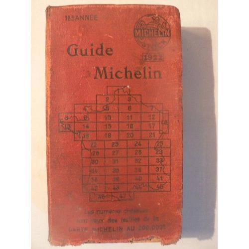 Guide Rouge Michelin Annee 1922   -  18me Anne   de MICHELIN, BUREAU DE TOURISME