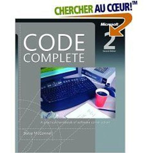 Code Complete   de Microsoft  Format Broch 