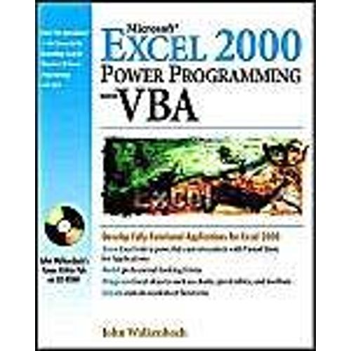 Microsoft Excel 2000 Power Programming With Vba   de Walkenbach 
