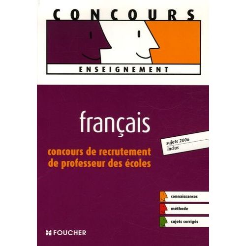 Franais - Concours De Recrutement De Professeur Des coles   de Clermont Philippe  Format Broch 
