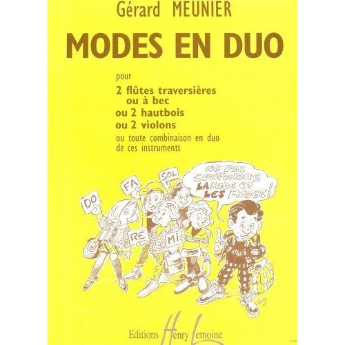 Modes En Duo 2 Fltes Ou 2 Hautbois Ou 2 Violons