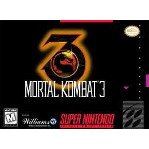 Mortal Kombat 3 Snes Super Nintendo