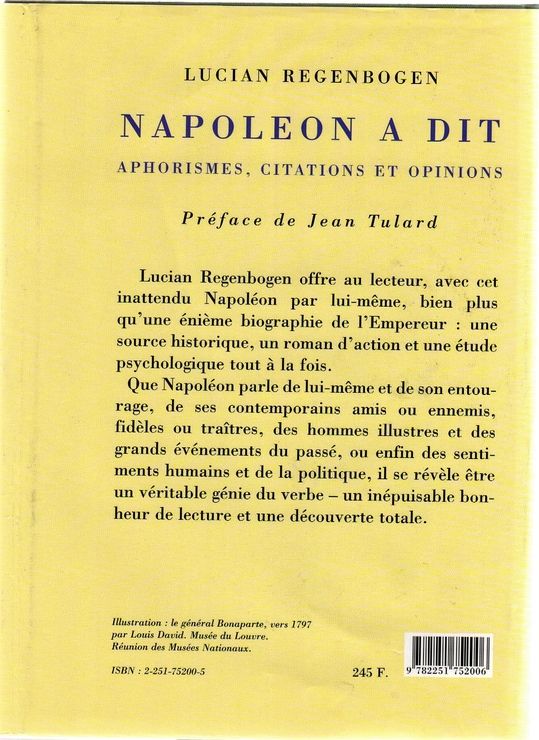 Napoleon A Dit Aphorismes Citations Et Opinions Rakuten