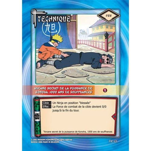 Naruto serie 3 te 113 arcane secret de la puissance de konoha 1000 ans de souffrances Rakuten