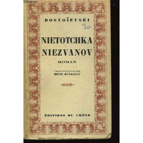 Nietotchka Niezvanov   de dostoevski 