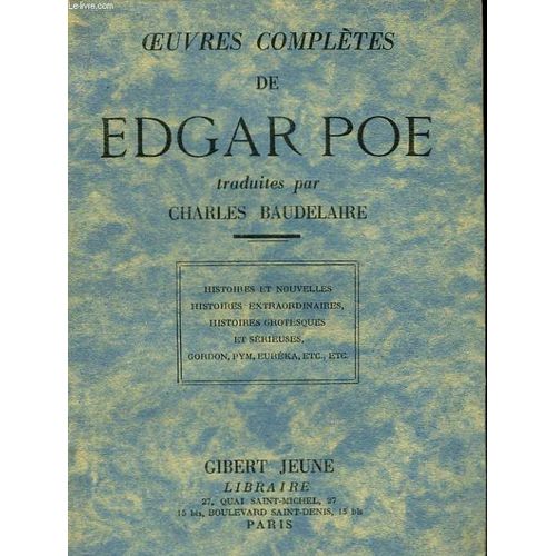Oeuvres Compltes   de edgar allan poe