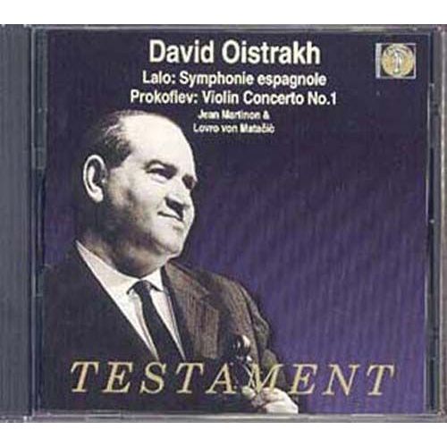 Concertos Pour Violon No. 1 De Prokofiev, Symph. Esp. De Lalo, Pieces Diverses Orch. Dir. Martinon & Matacic - David Oistrakh