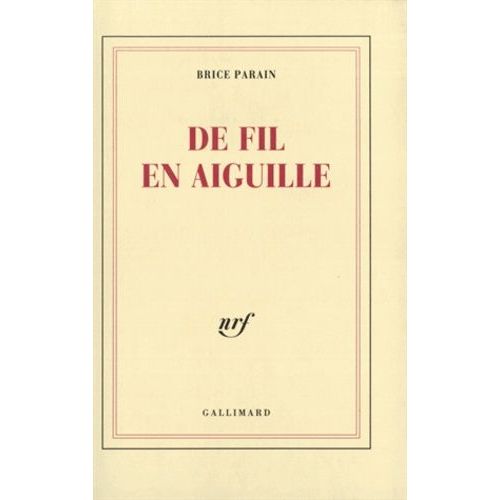 De Fil En Aiguille    Format Grand Format 