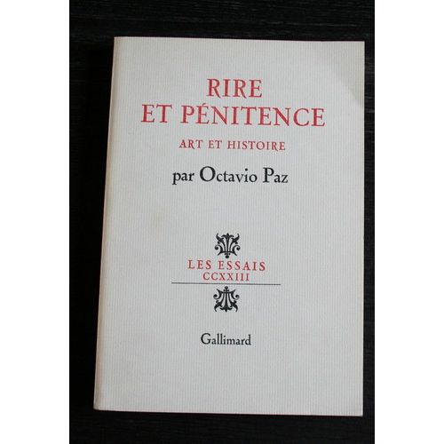 Rire Et Pnitence Tome 1 - Art Et Histoire   de Octavio Paz  Format Beau livre 