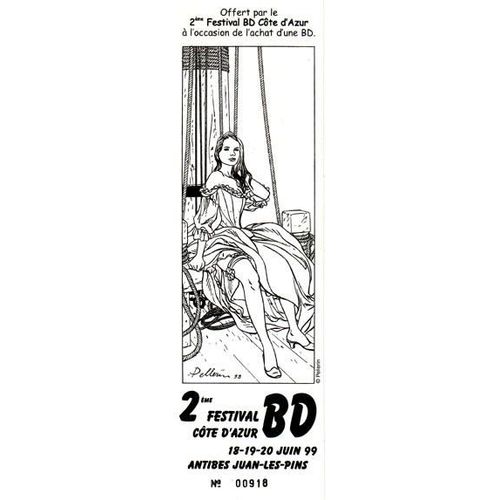 Marque Page Pellerin L'pervier 2me Festival Bd Cte D'azur   de Pellerin 