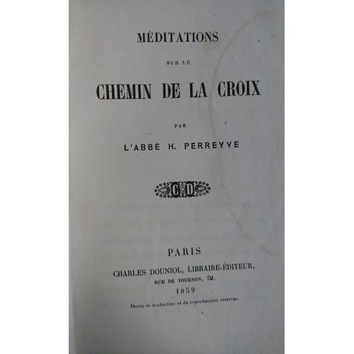 Mditations Sur Le Chemin De La Croix   de Perreyve, Abb H.  Format Beau livre 