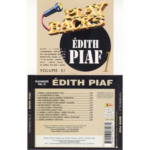 Play Backs Edith PIAF - CD | Rakuten