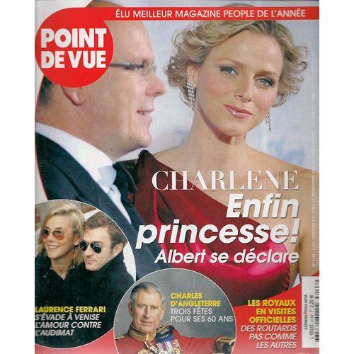 Point De Vue  N 3148 : Charlne Enfin Princesse ! Albert Se Dclare.