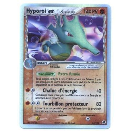 Pokemon Francaise Ex Ile Des Dragons Holo Bord Gris N 94/101 Hyporoi Ex 140 Pv