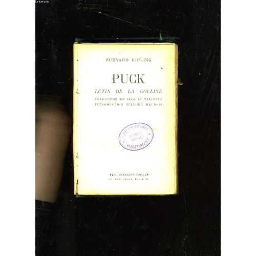 Puck. Lutin De La Colline   de Rudyard Kipling.