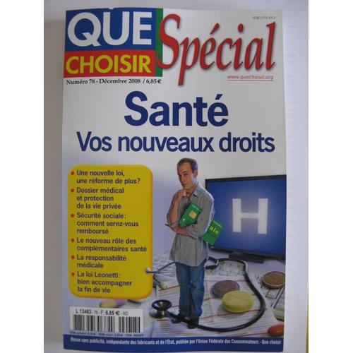 Que Choisir Spcial Hors-Srie N 78 : Sant Vos Nouveaux Droits