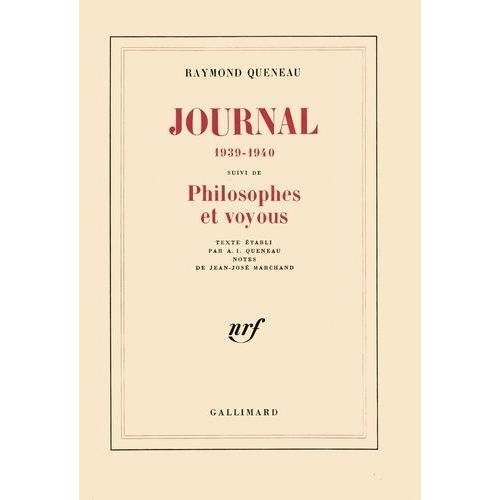 Journal - Suivi De Philosophes Et Voyous (1939-1940)    Format Non Precis 