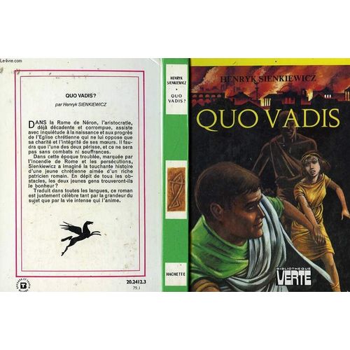 Quo Vadis ?   de henryk sienkiewicz  Format Reli 