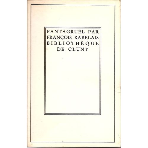 Pantagruel   de Rabelais, Franois  Format Poche 