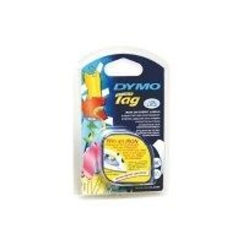 Recharge Letratag 2000 - L: 4 M - H: 12 Mm - Caractres Noirs - Ruban Blanc