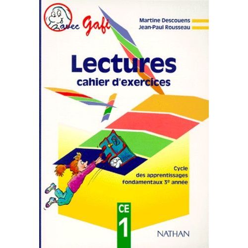 Lectures Ce1 - Cahier D'exercices   de martine descouens  Format Broch 