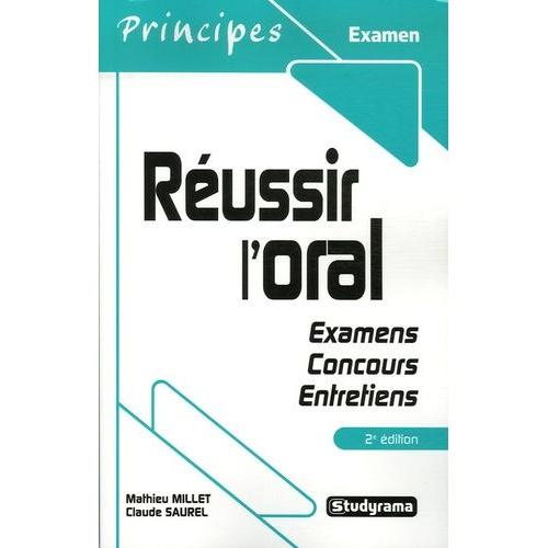 Russir L'oral - Examens, Concours, Entretiens   de Millet Mathieu  Format Broch 