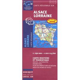 Alsace Lorraine Carte Routiere Et Touristique 1 250 000 Rakuten