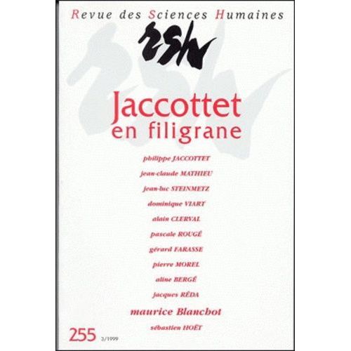 Jaccottet En Filigrane   de Berg Aline  Format Broch 