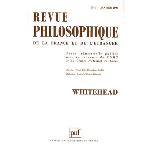 Revue Philosophique N 1, Janvier 2006