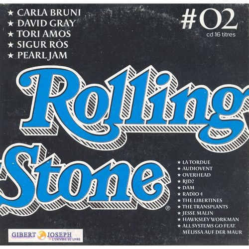 Rolling Stone Cd Sampler N02, 16 Titres : Carla Bruni, La Tordue, David Gray, Tori Amos, Pearl Jam, Overhead, Radio 4...