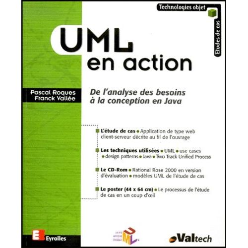 Uml En Action - De L'analyse Des Besoins  La Conception En Java   de Roques Pascale  Format Broch 