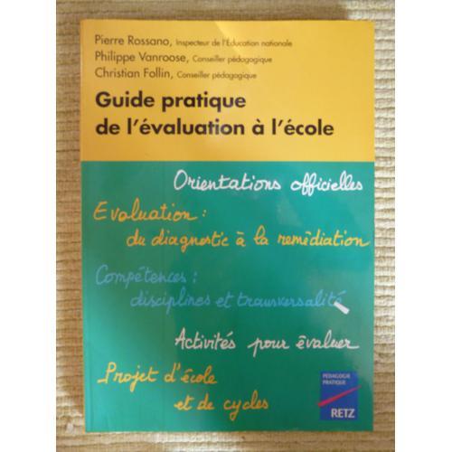 Guide Prat - De L'evaluation En Primaire   de Collectif  Format Broch 