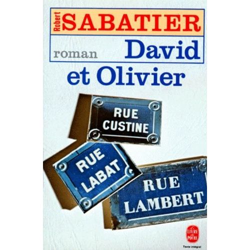 David Et Olivier    Format Poche 