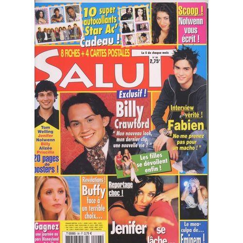 Salut / 04-2003  N 98 : Jenifer (2p + Poster) - Billy Crawford (2p) - Nolwenn Leroy (2p) - Jennifer Lopez (2p) - Justin Timberlake (2p) - Hlne Segara (2p) - Anne Laure Sibon (1p) - Buffy (2p)
