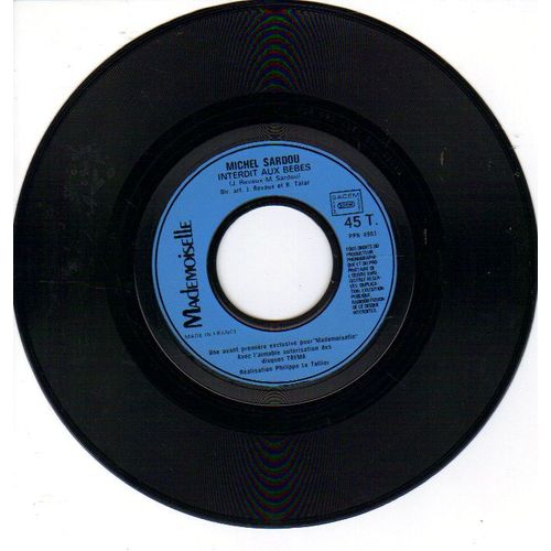 Interdit Aux Bebes -    1 Face - Michel Sardou