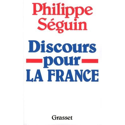 Discours Pour La France   de Sguin Philippe  Format Beau livre 