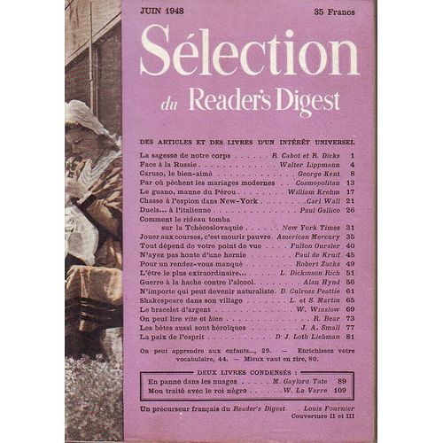 Juin 1948   de Slection Du Reader's Digest