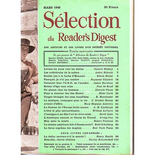 Slection Du Readers Digest  N 3 : Mars 1948