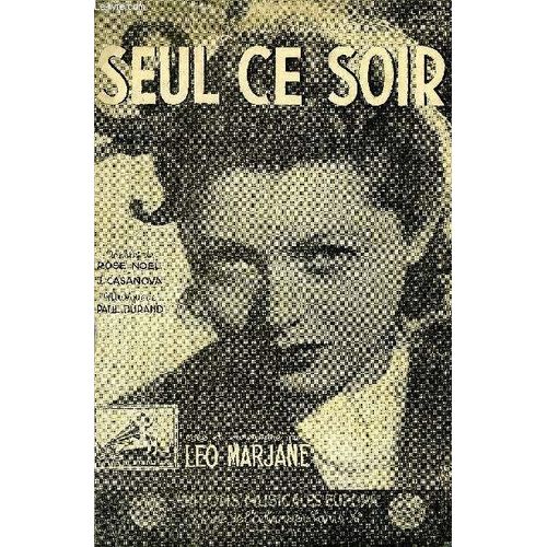 Seul Ce Soir (Bin Allein, Allein) de Durand Paul Noel Rose Casanova Jean