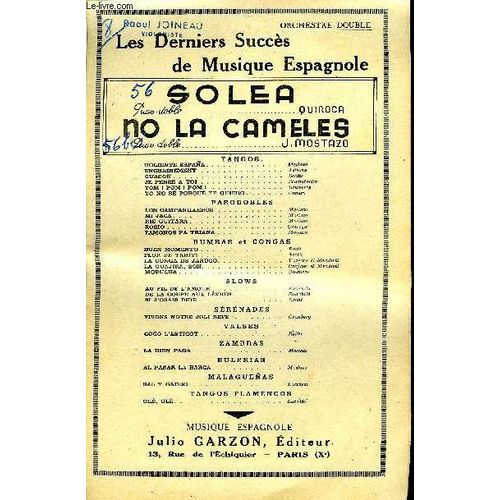 Solea / No La Cameles de Quiroca Mostazo J