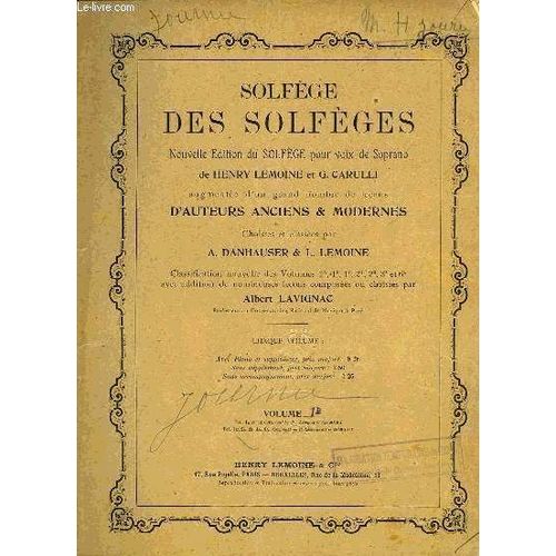 Solfege Des Solfeges   de LEMOINE HENRY / CARULLI G.