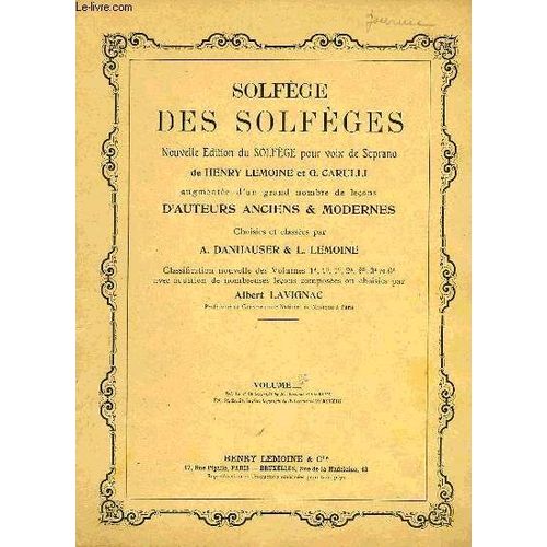 Solfege Des Solfeges   de LEMOINE HENRY / CARULLI G.