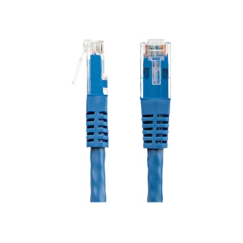 StarTech.com 6ft CAT6 Ethernet Cable, 10 Gigabit Molded RJ45 650MHz 100W PoE Patch Cord, CAT 6 10GbE UTP Network Cable with Strain Relief, Blue, Fluke Tested/Wiring is UL Certified/TIA - Category...