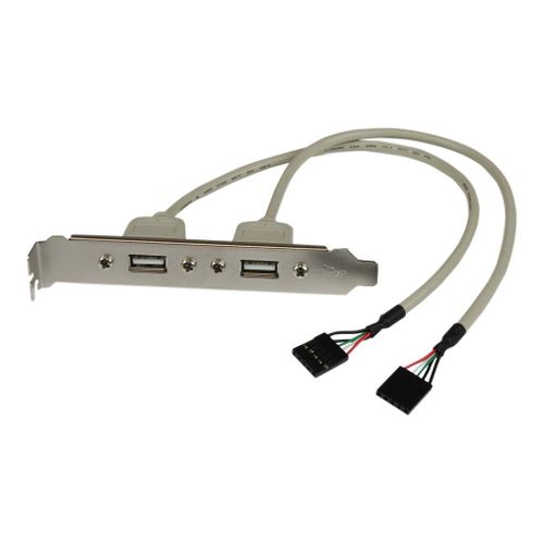 StarTech.com Cble adaptateur USB 2.0 IDC 5 broches vers plaque  2 ports USB A - 2x IDC femelle