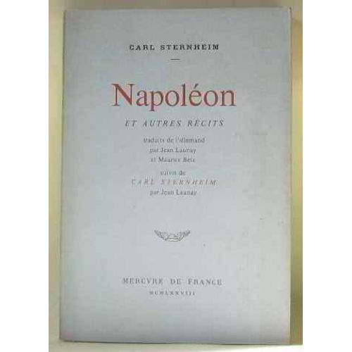 Napoleon Et Autres Reci   de carl sternheim  Format Beau livre 