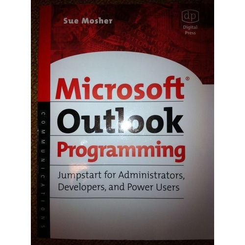 Microsoft Outlook Programming   de Sue Mosher  Format Poche 