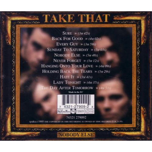 Nobody Else - Dutch Import - Take That