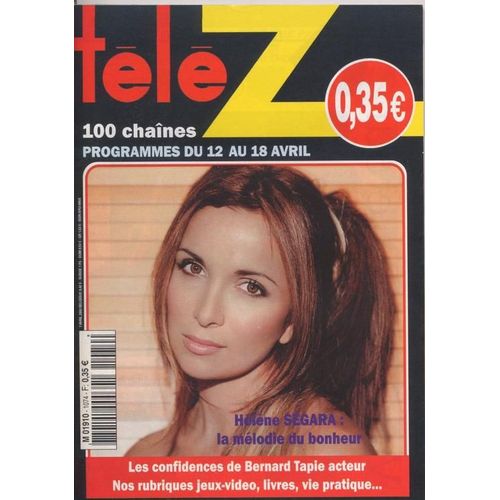 Tl Z / 07-04-2003  N 1074 : Hlne Segara (1p) - Sacha Distel (1/4p)